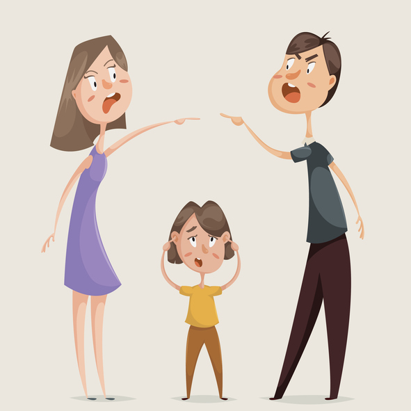 Unsuccessful Co-Parenting, Child Under Stress